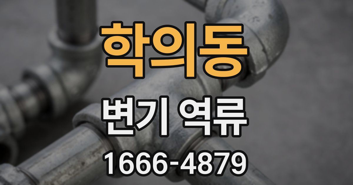학의동 변기 역류