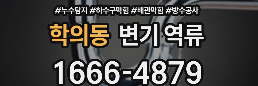 학의동 변기 역류