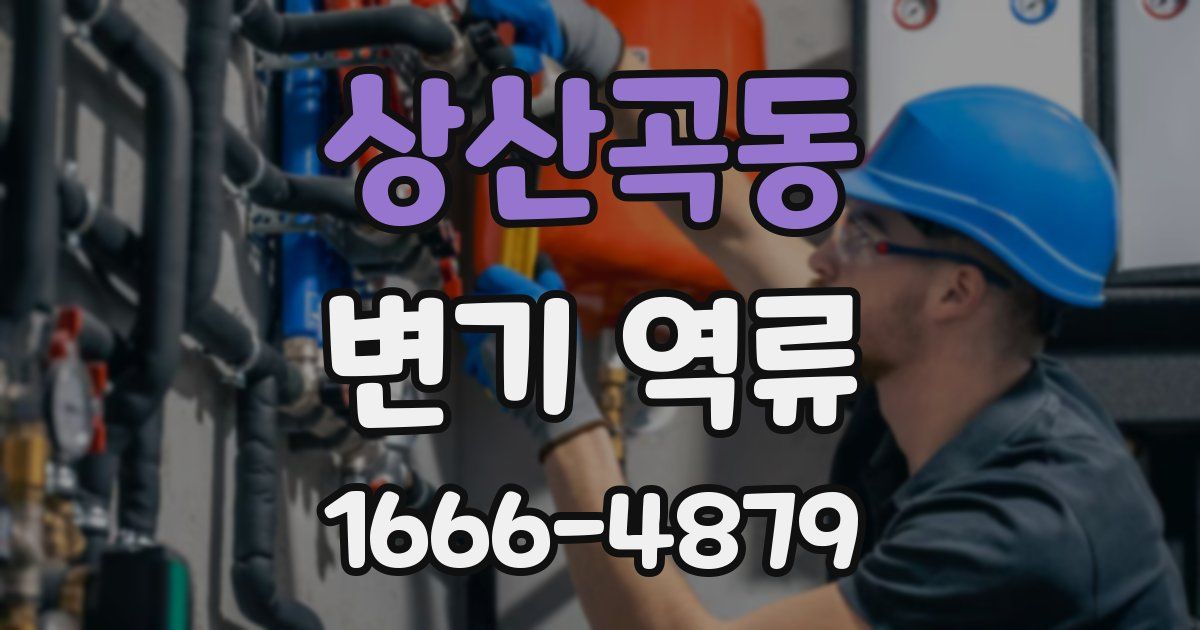 상산곡동 변기 역류