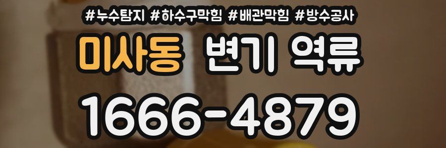 미사동 변기 역류