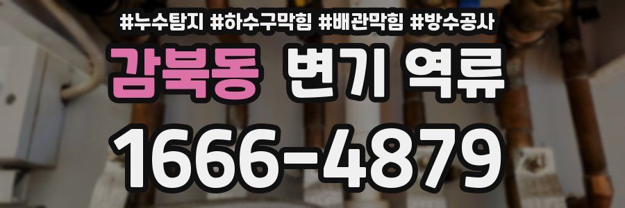 감북동 변기 역류