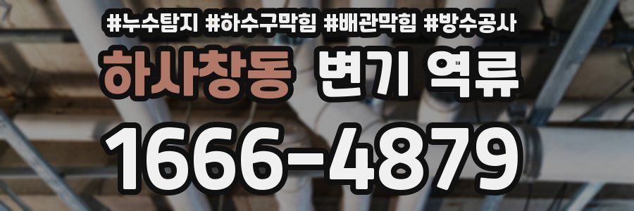 하사창동 변기 역류