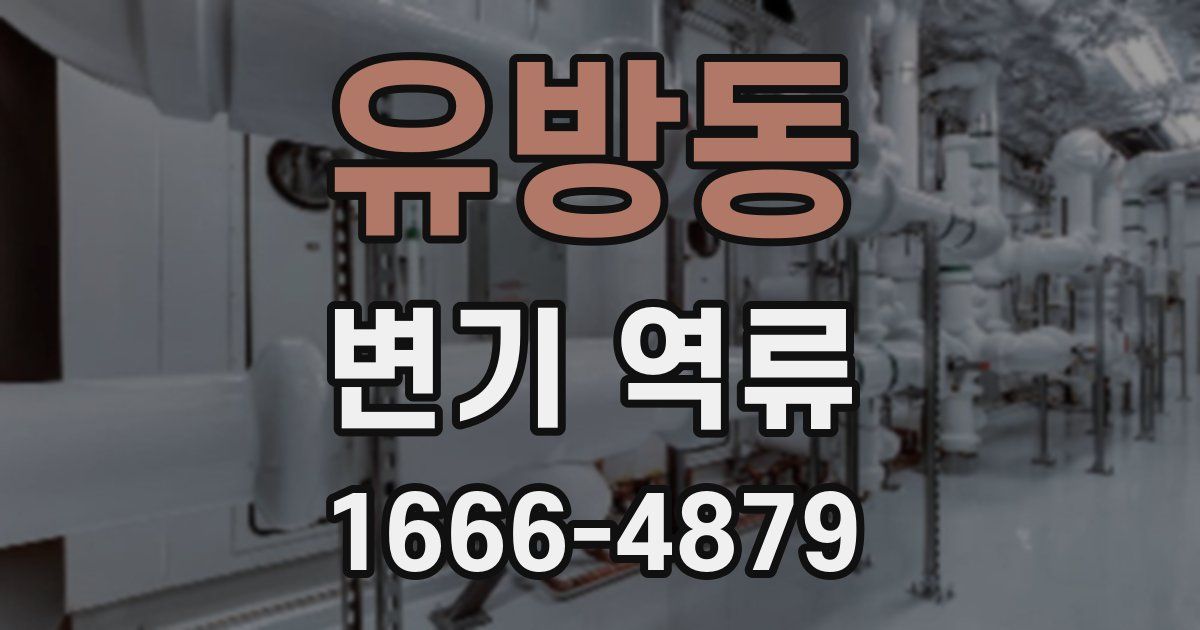 유방동 변기 역류