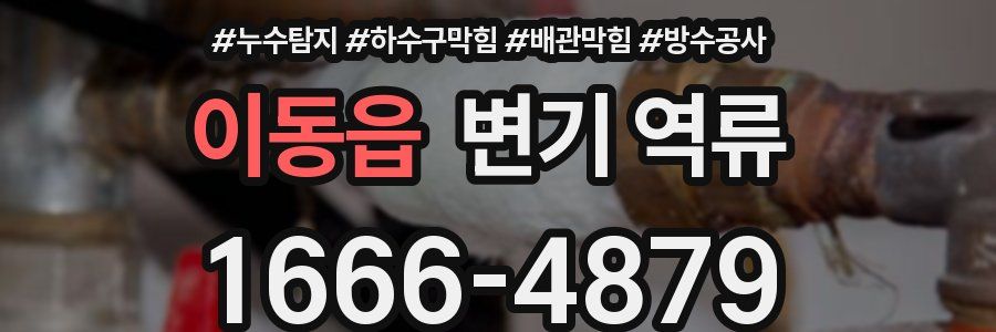 이동읍 변기 역류