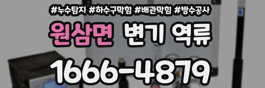 원삼면 변기 역류