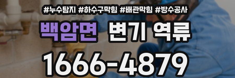 백암면 변기 역류