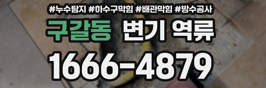 구갈동 변기 역류