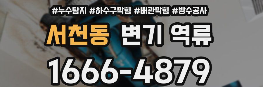 서천동 변기 역류