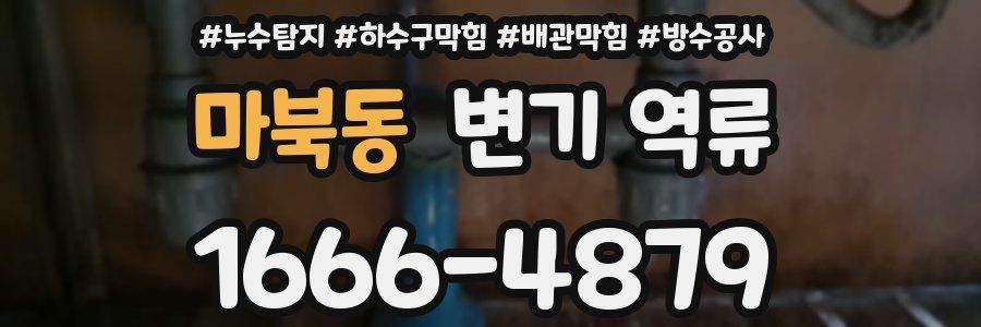 마북동 변기 역류