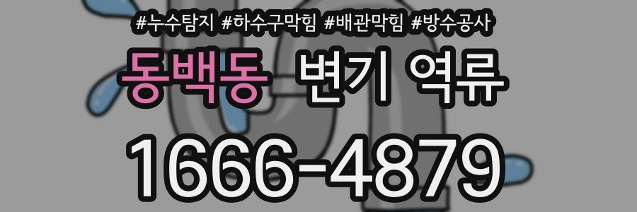 동백동 변기 역류