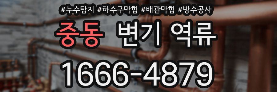 중동 변기 역류