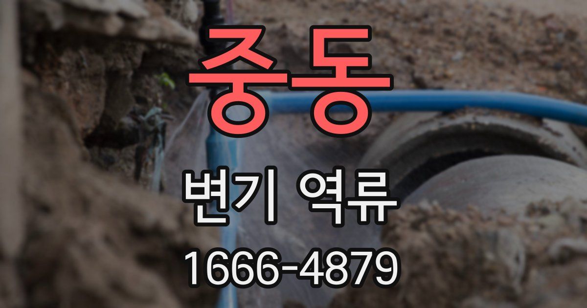 중동 변기 역류