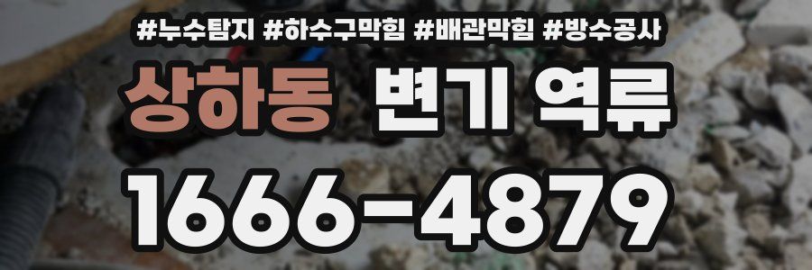 상하동 변기 역류