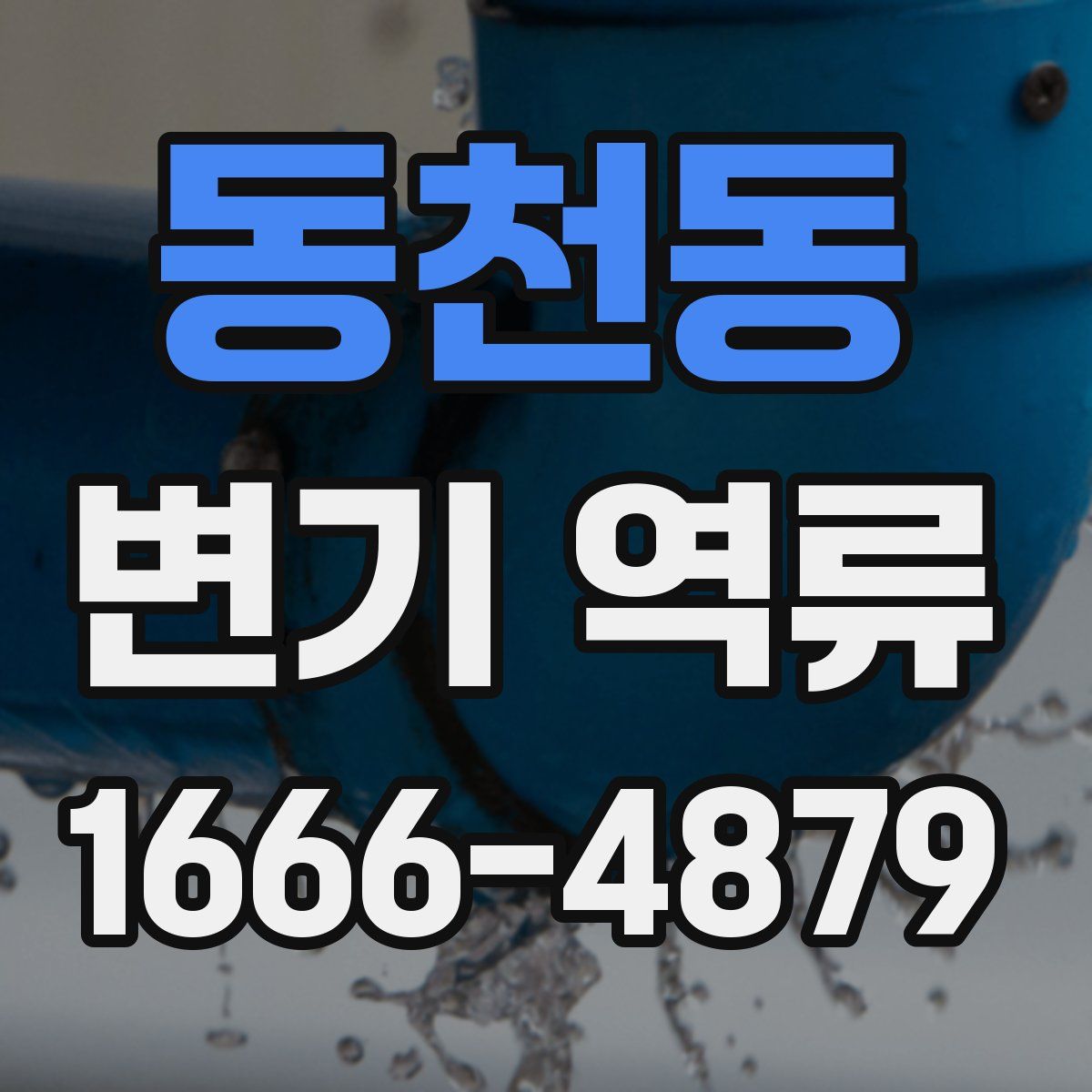 동천동 변기 역류