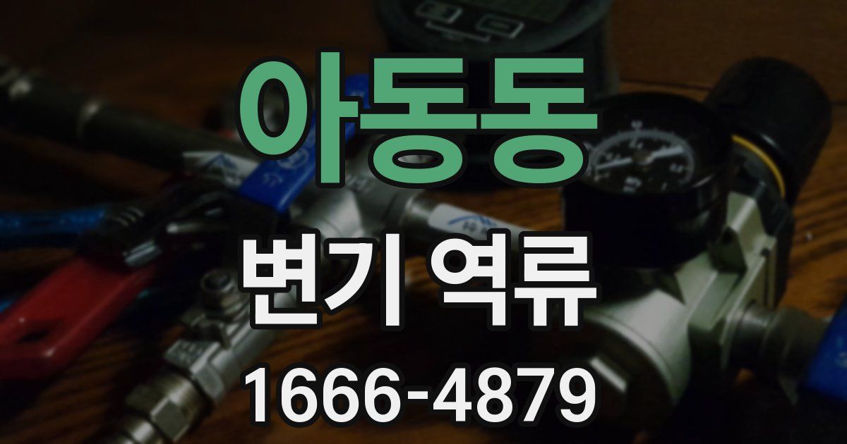 아동동 변기 역류