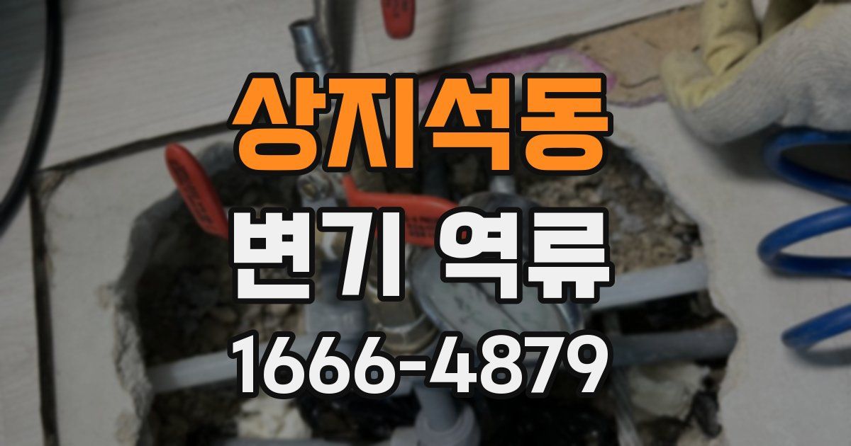 상지석동 변기 역류