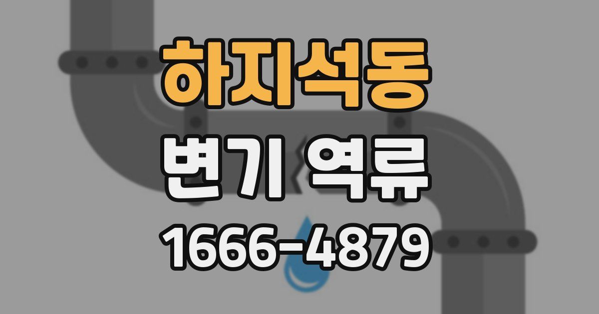하지석동 변기 역류