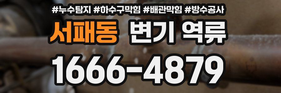 서패동 변기 역류