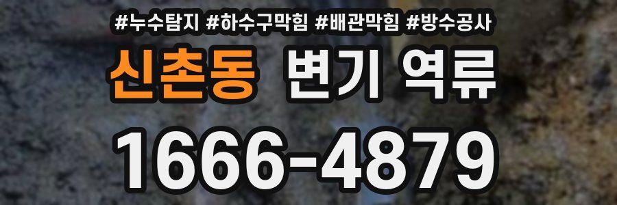 신촌동 변기 역류