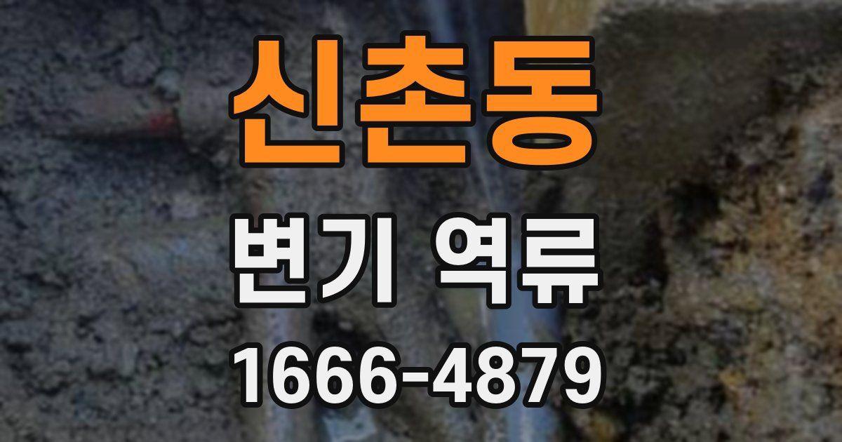 신촌동 변기 역류