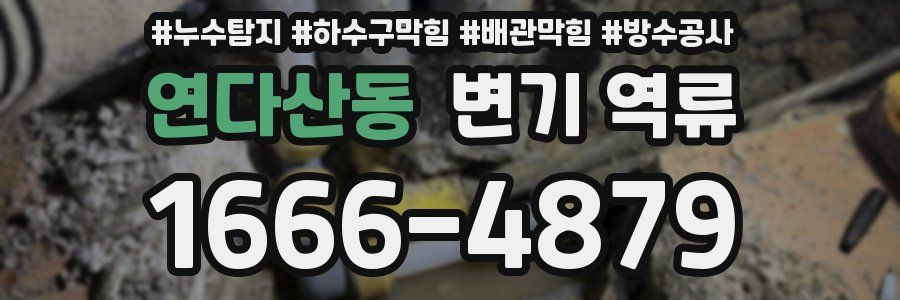 연다산동 변기 역류