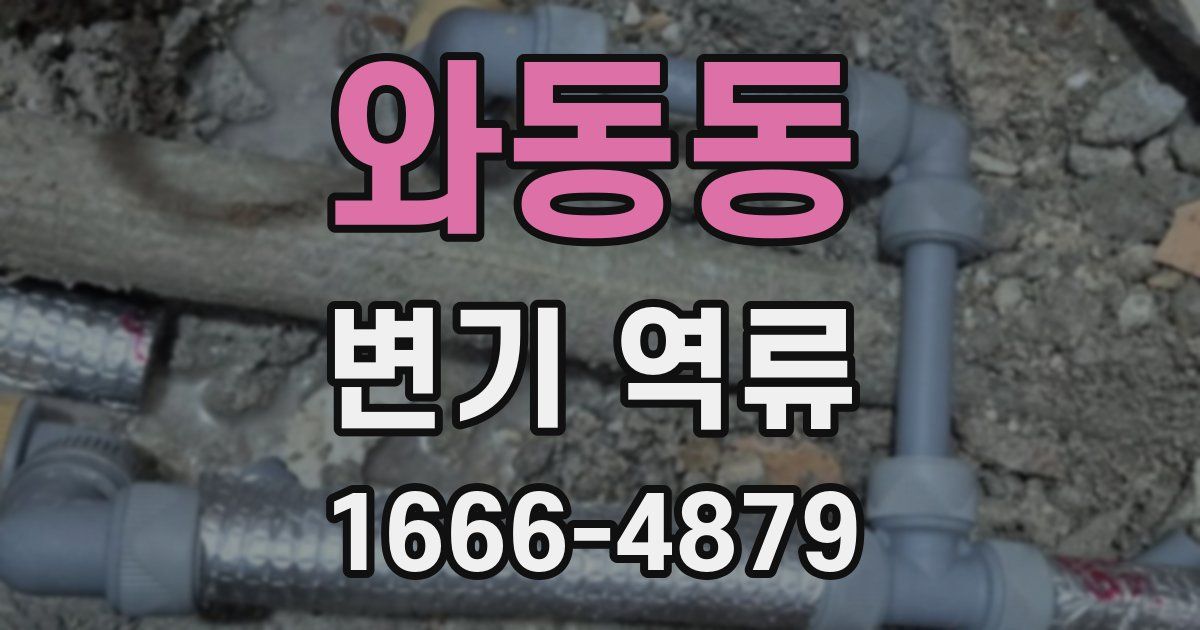 와동동 변기 역류