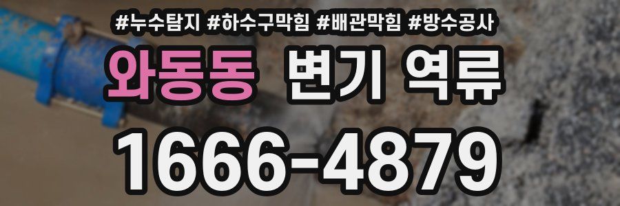 와동동 변기 역류