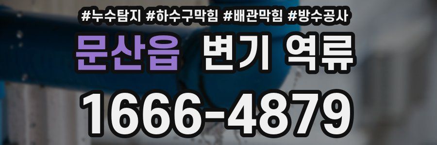 문산읍 변기 역류