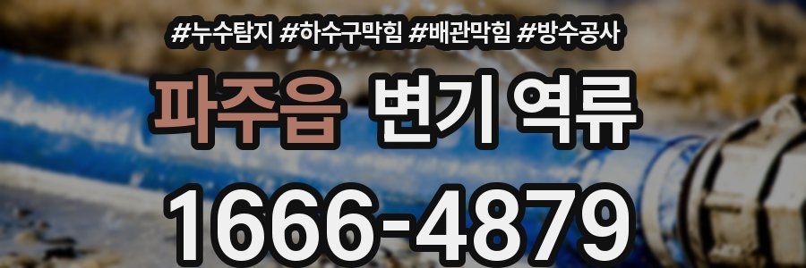 파주읍 변기 역류