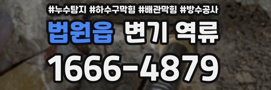 법원읍 변기 역류