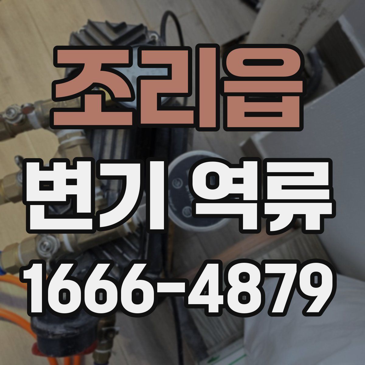 조리읍 변기 역류