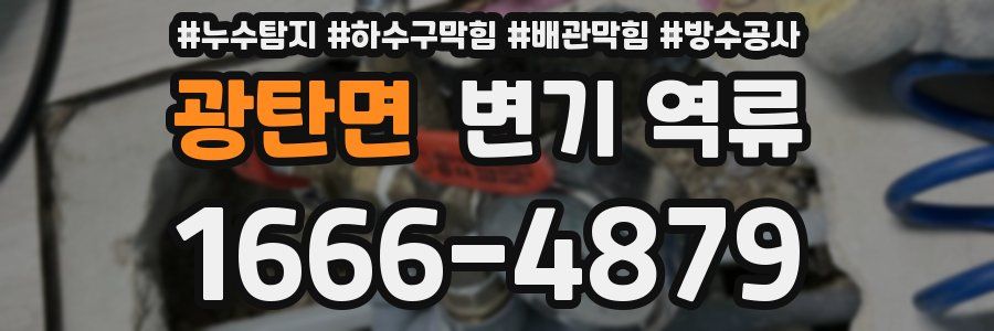 광탄면 변기 역류