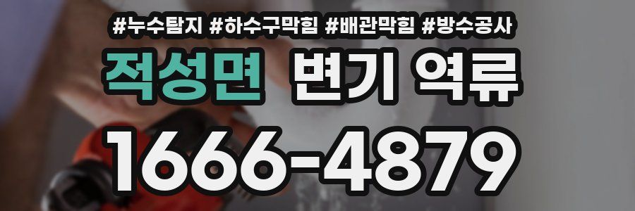 적성면 변기 역류