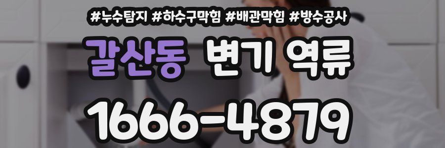 갈산동 변기 역류