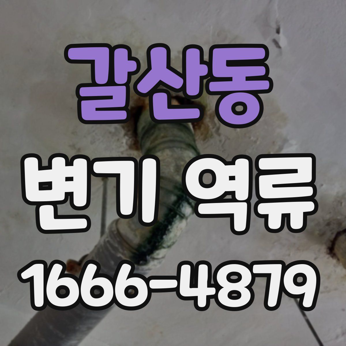 갈산동 변기 역류