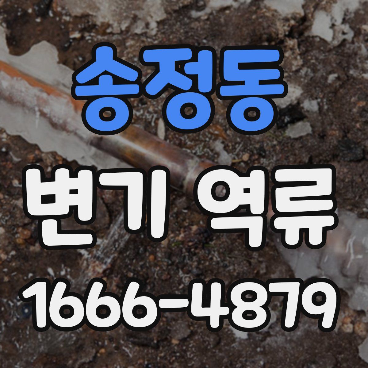송정동 변기 역류