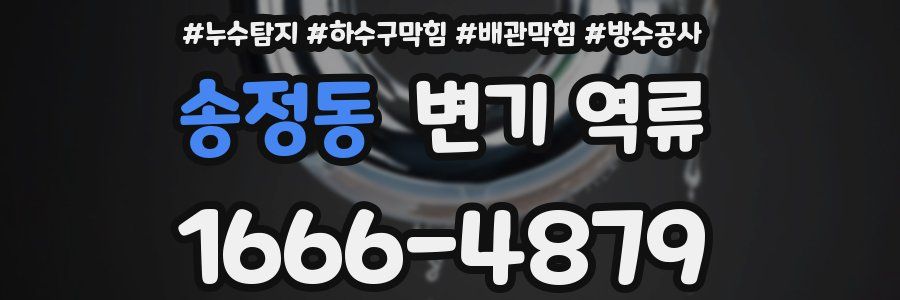 송정동 변기 역류