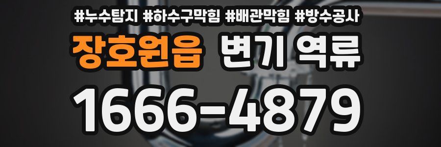 장호원읍 변기 역류