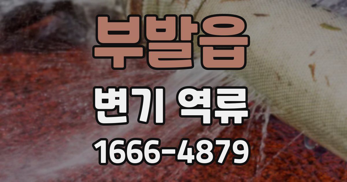 부발읍 변기 역류