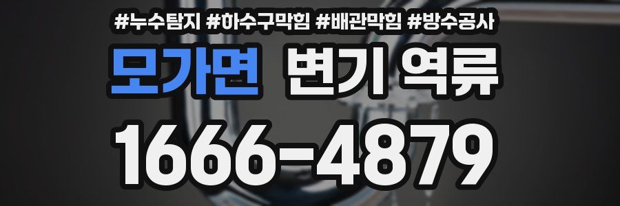 모가면 변기 역류