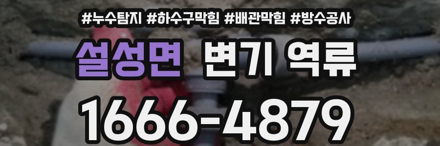 설성면 변기 역류