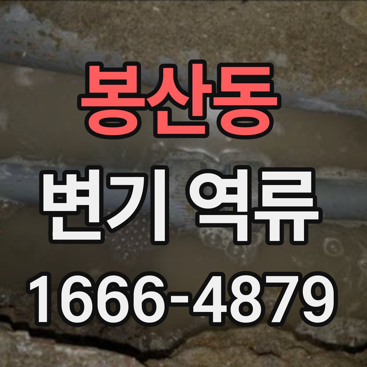 봉산동 변기 역류