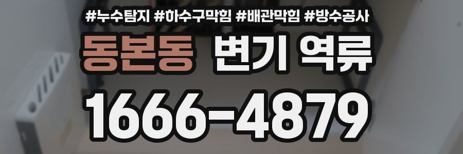 동본동 변기 역류