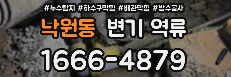 낙원동 변기 역류