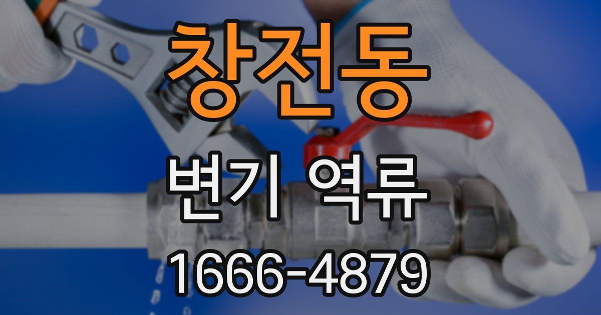 창전동 변기 역류