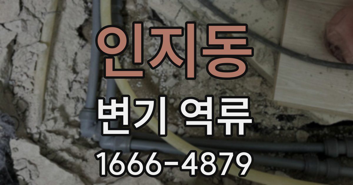 인지동 변기 역류
