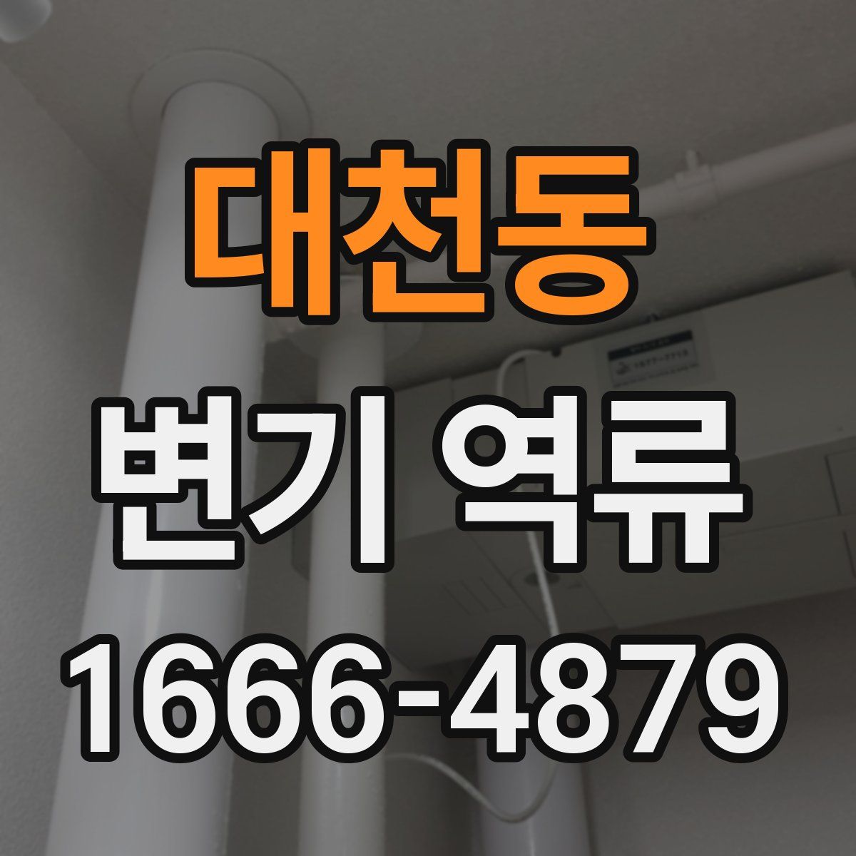 대천동 변기 역류