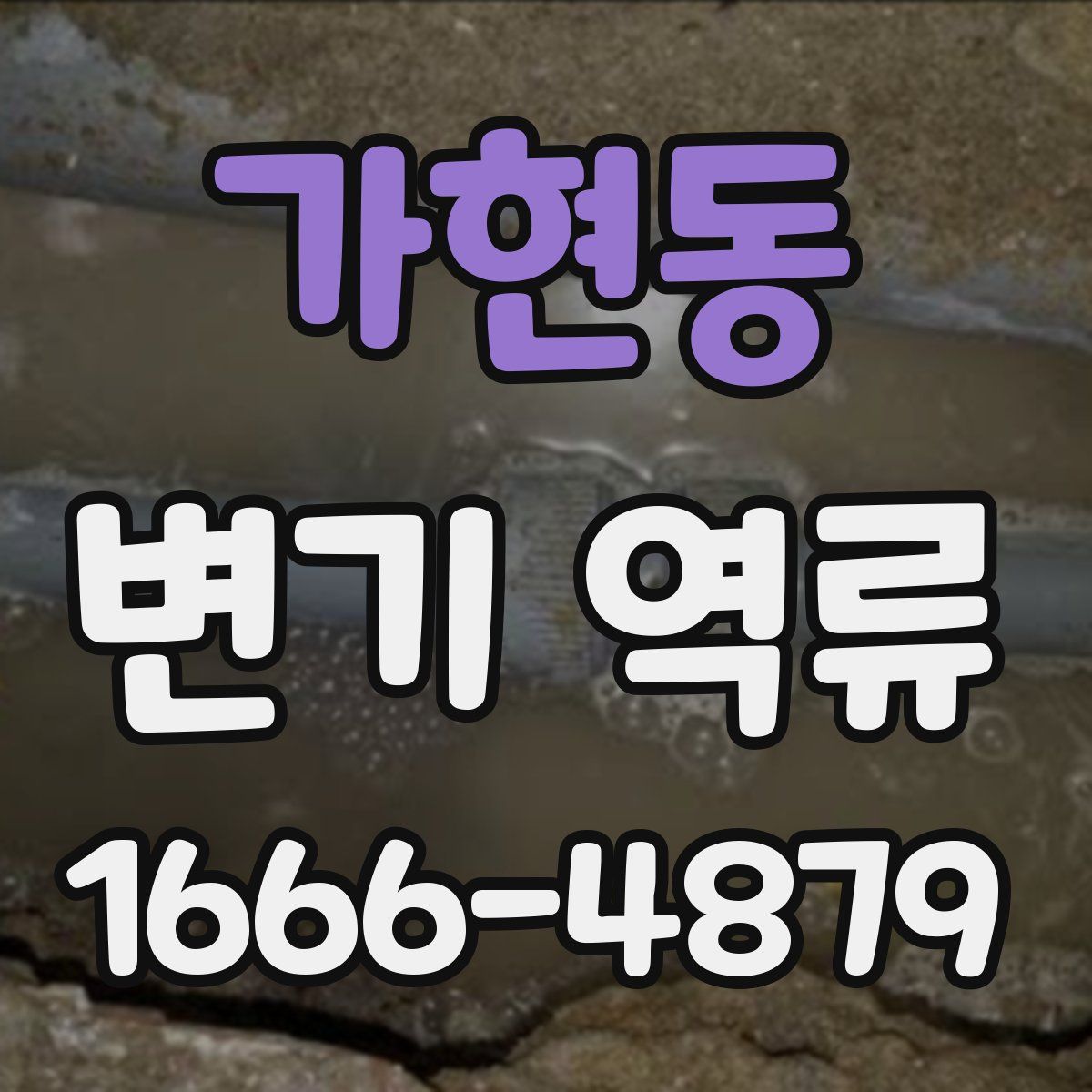 가현동 변기 역류
