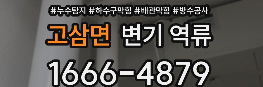 고삼면 변기 역류