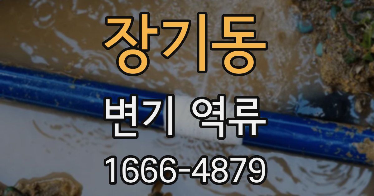장기동 변기 역류